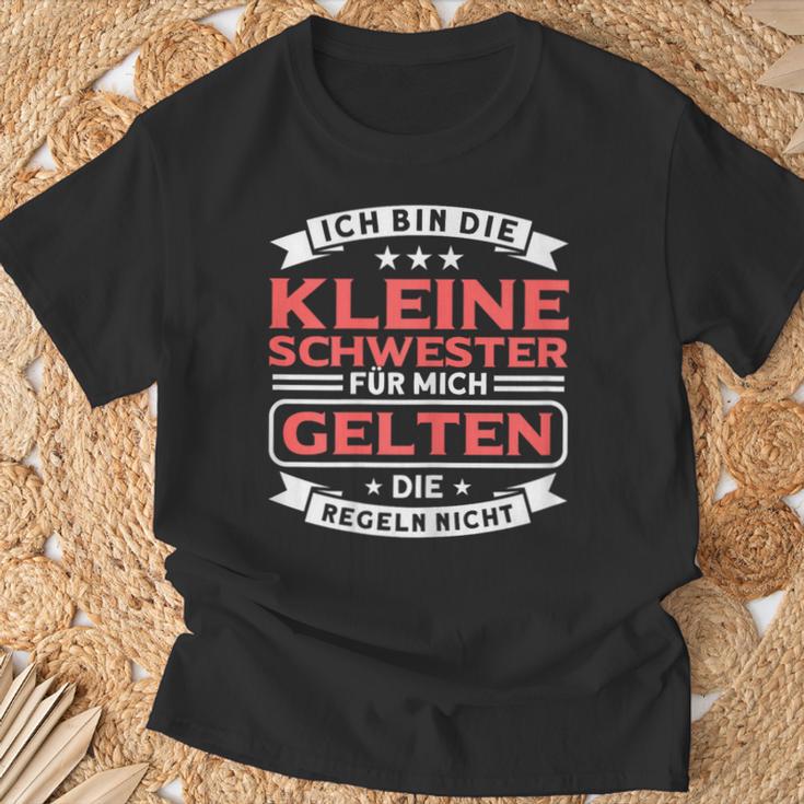 Für Mich Geln Die Regeln Nicht Kleine Schwester For Mich Geln T-Shirt Geschenke für alte Männer