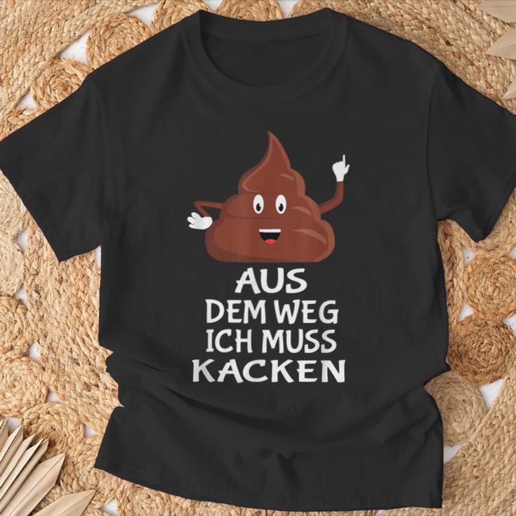 Furzen Pupsen Aus Dem Weg Ich Muss Kacken T-Shirt Geschenke für alte Männer