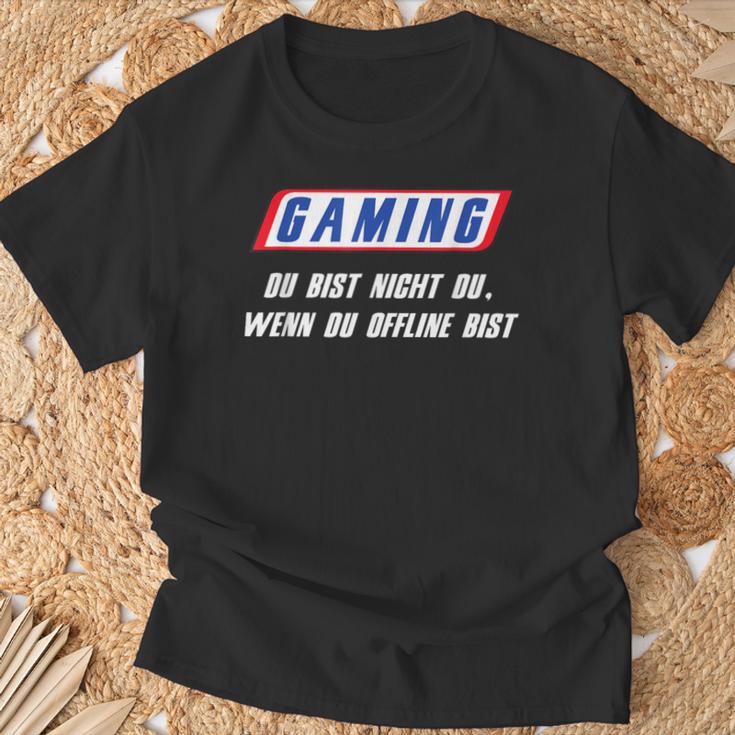 With ‘Gaming Du Bist Nicht Du Wenn Du Offline Bist’ Print T-Shirt Geschenke für alte Männer