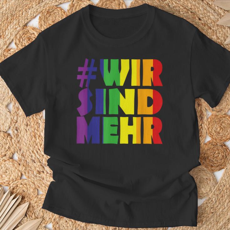 Gegen Rassismus Und Gegen Rechts Wir Sind Mehr T-Shirt Geschenke für alte Männer