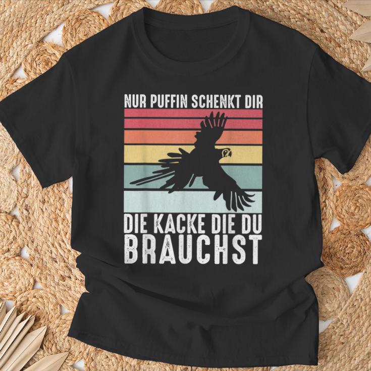 Nur Puffin Schenkt Dir Die Du Brauchst T-Shirt Geschenke für alte Männer