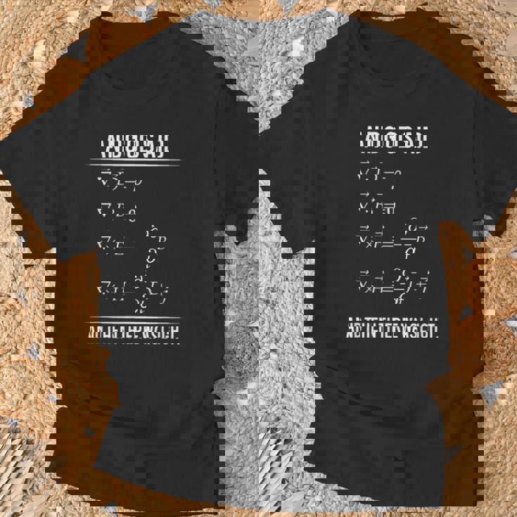 God Said Maxwell Equations E Poi C'era La Maglietta Leggera Maglietta Regalos para ancianos
