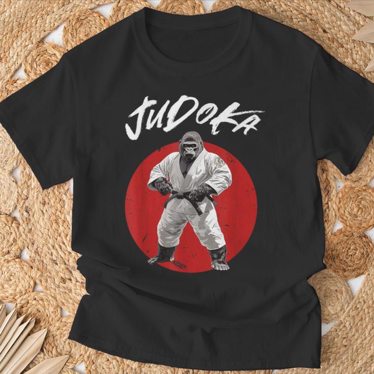 Gorilla Judoka Judo T-Shirt Geschenke für alte Männer