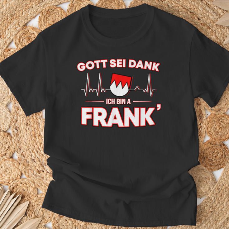 Gott Sei Danke Ich Bin A Frank Für Stolze Franken T-Shirt Geschenke für alte Männer