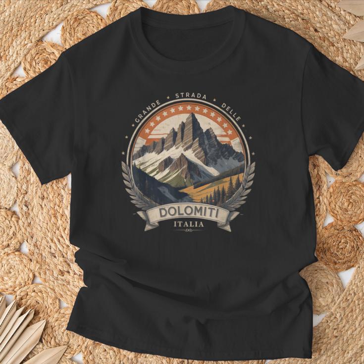 Grande Strada Delle Dolomiti Italian Road Trip Dolomites T-Shirt Geschenke für alte Männer