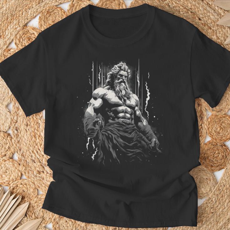 Greek Mythology Ancient Antique Icon Zeus T-Shirt Geschenke für alte Männer