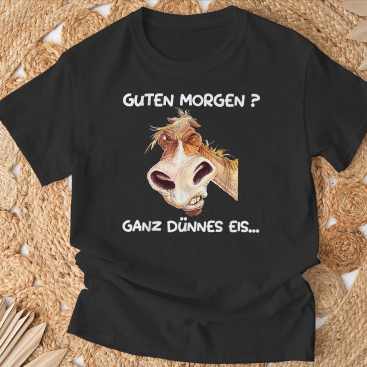 Guten Morgen Ganz Thin Eis T-Shirt Geschenke für alte Männer