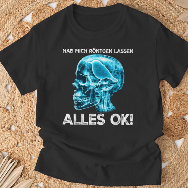 Hab Mich Röntgen Lassen Alles Ok X-Ray Bird T-Shirt Geschenke für alte Männer