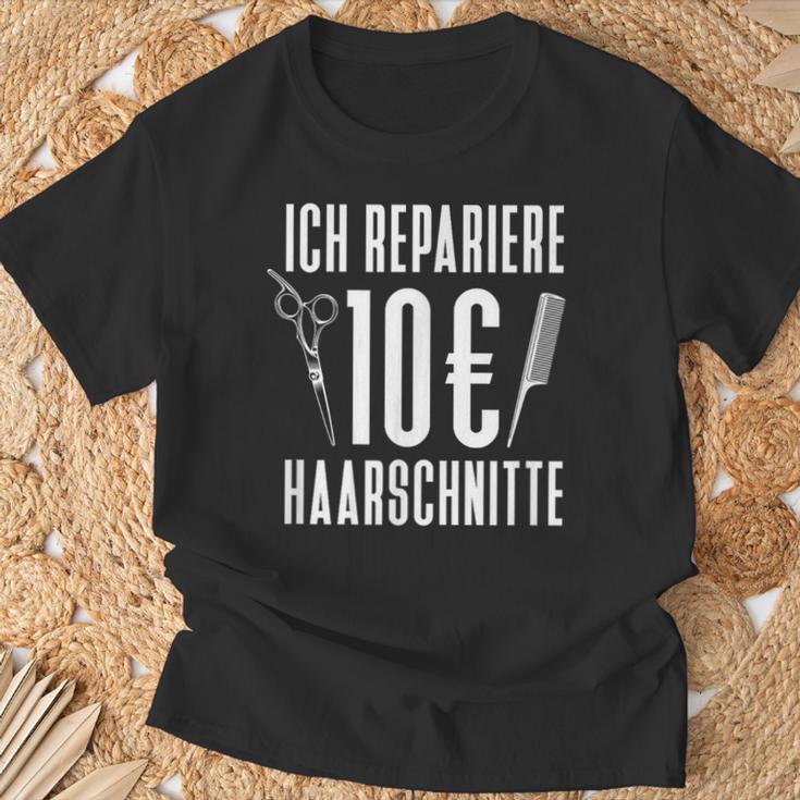 Hairdresser Hairstyle Hair Stylist T-Shirt Geschenke für alte Männer