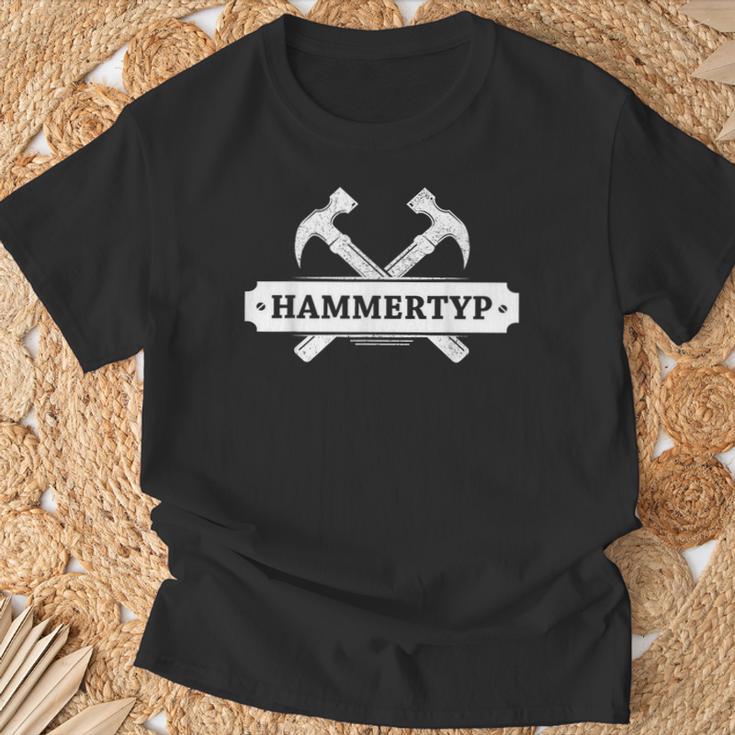 Hammer Type Diy Craftsman Party Hammer T-Shirt Geschenke für alte Männer