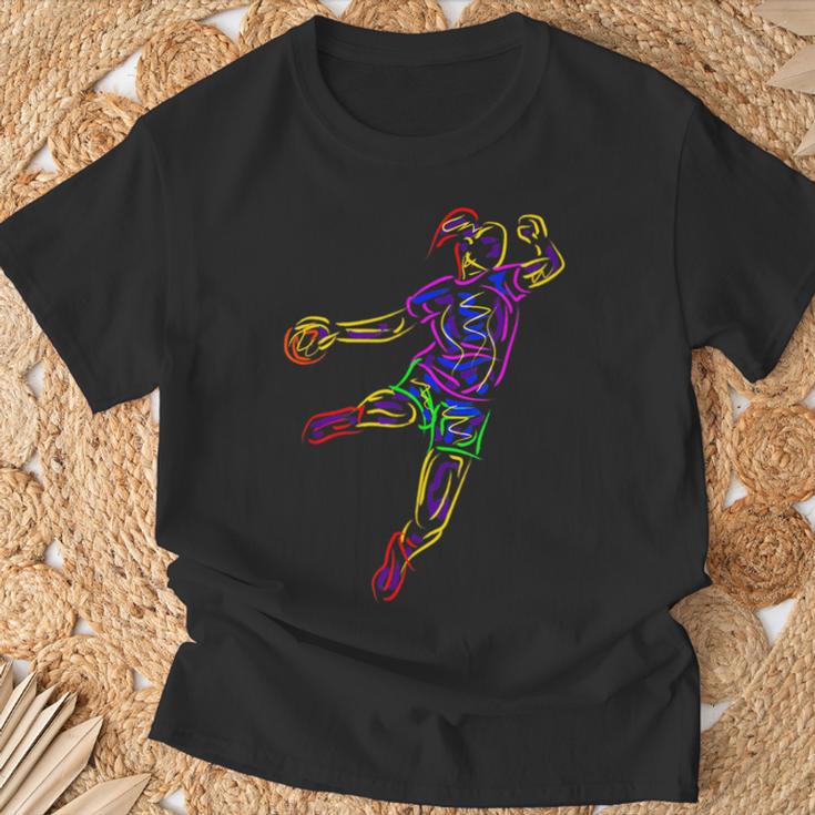 Handballer Handball Athletes Handball T-Shirt Geschenke für alte Männer