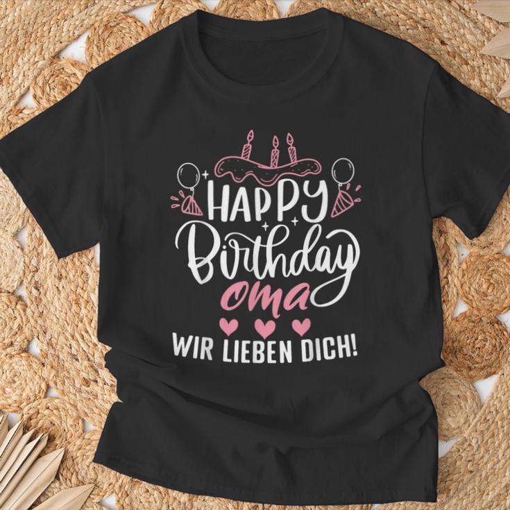 Happy Birthday Grandma Wir Liebe Dich Omis Birthday S T-Shirt Geschenke für alte Männer