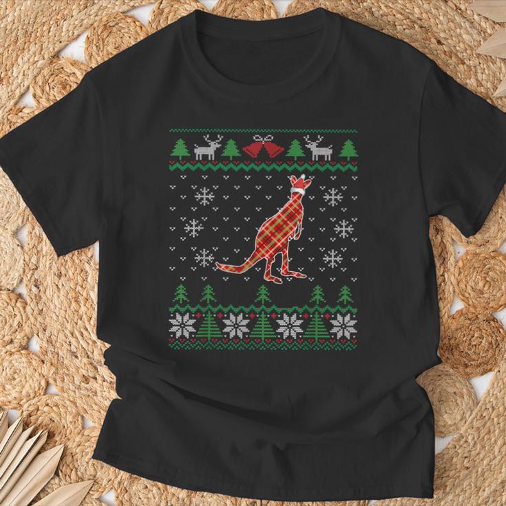 Hässliches Weihnachtskänguru Australien & Aussie Animal T-Shirt Geschenke für alte Männer