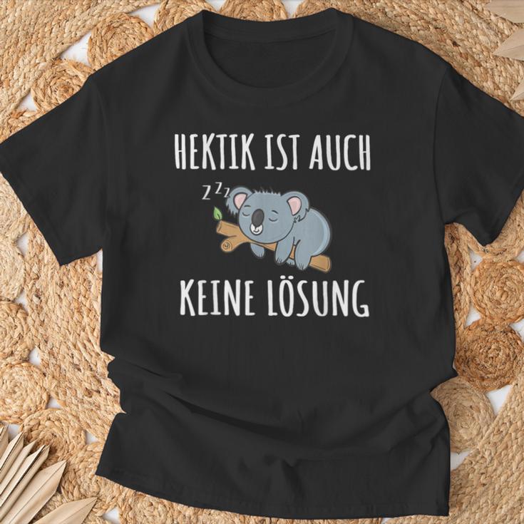 Hektik Ist Auch Keine Lös Hektik Ist Auch Keine Lösheit T-Shirt Geschenke für alte Männer