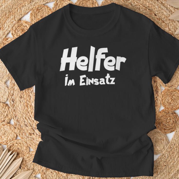 Helfer Im Einatz Hilfsbereiter Helfer Im Einatz Hil T-Shirt Geschenke für alte Männer