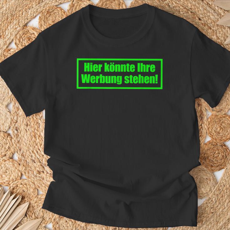 Hier Könnte Ihre Werbung Stehen Sayings T-Shirt Geschenke für alte Männer