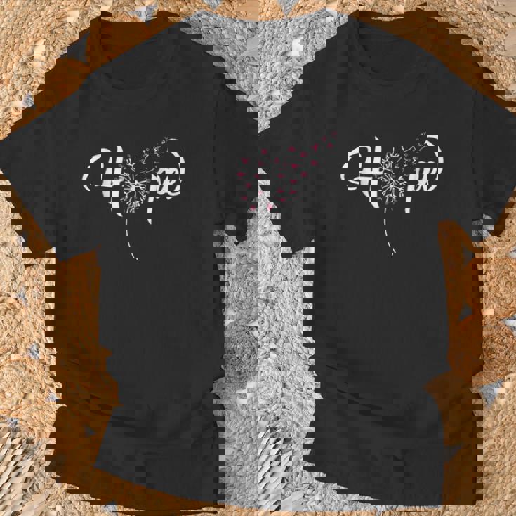 Hope Pink Ribbon Dandelion Breast Cancer Awareness Warrior T-Shirt Gifts for Old Men Hope Pink Ribbon Dandelion Breast Cancer Awareness Warrior T-Shirt Gifts for Old Men