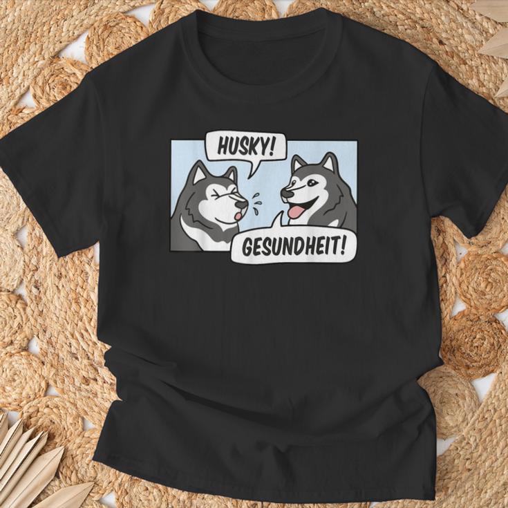 Husky Gesundheit Husky Dog T-Shirt Geschenke für alte Männer