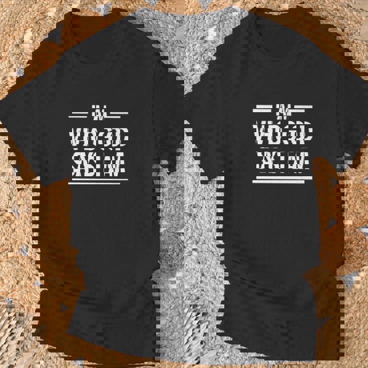 I Am Who God Says I Am God Lover Premium T-Shirt Gifts for Old Men