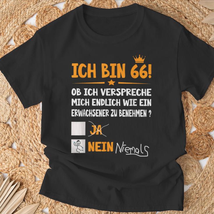 Ich Bin 66 Jahre Adult Birthday S T-Shirt Geschenke für alte Männer