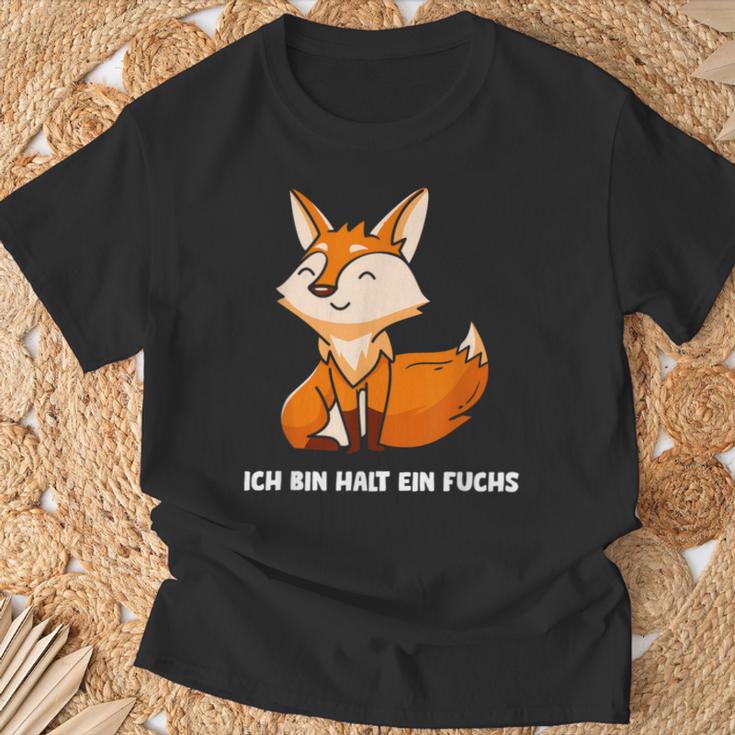 Ich Bin Halt Ein Fuchs Slogan Schlauer Fox T-Shirt Geschenke für alte Männer