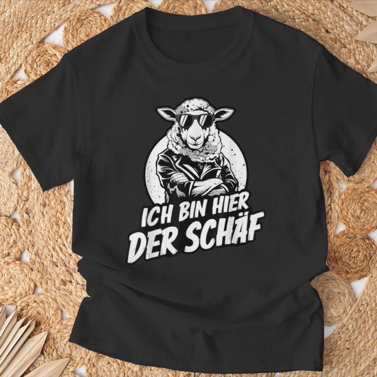 Ich Bin Hier Der Schäf T-Shirt Geschenke für alte Männer