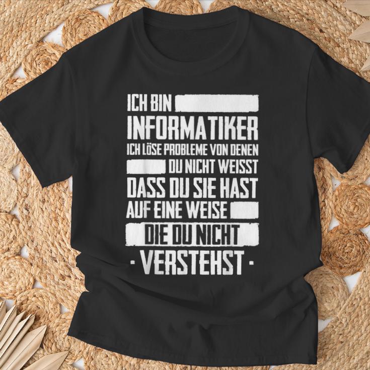 Ich Bin Informatiker Nerd Programmer Slogan T-Shirt Geschenke für alte Männer