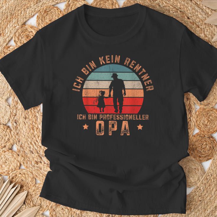 Ich Bin Kein Rentner Ich Bin Professioneller Opa German T-Shirt Geschenke für alte Männer