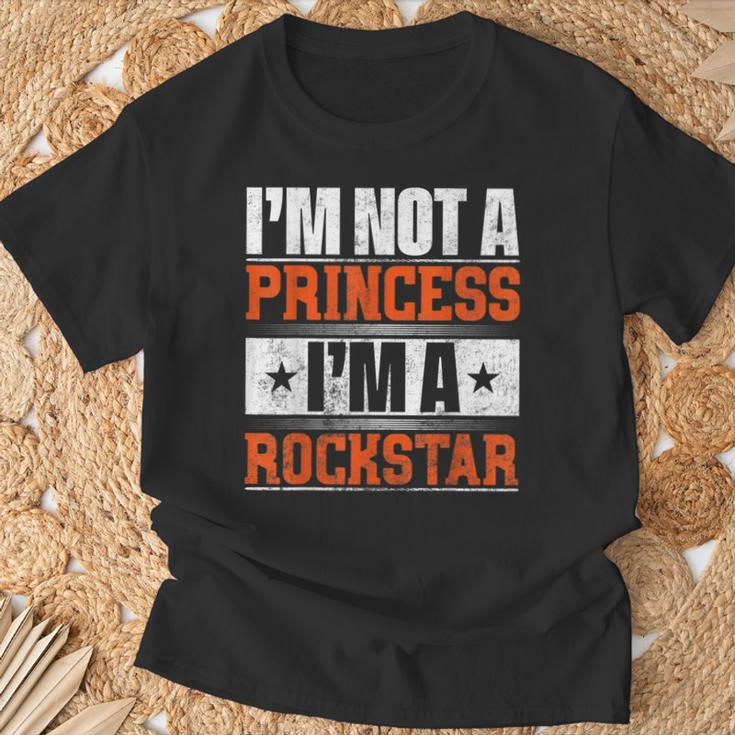 Ich Bin Keine Prinzessin Ich Bin Ein Rockstar T-Shirt Geschenke für alte Männer