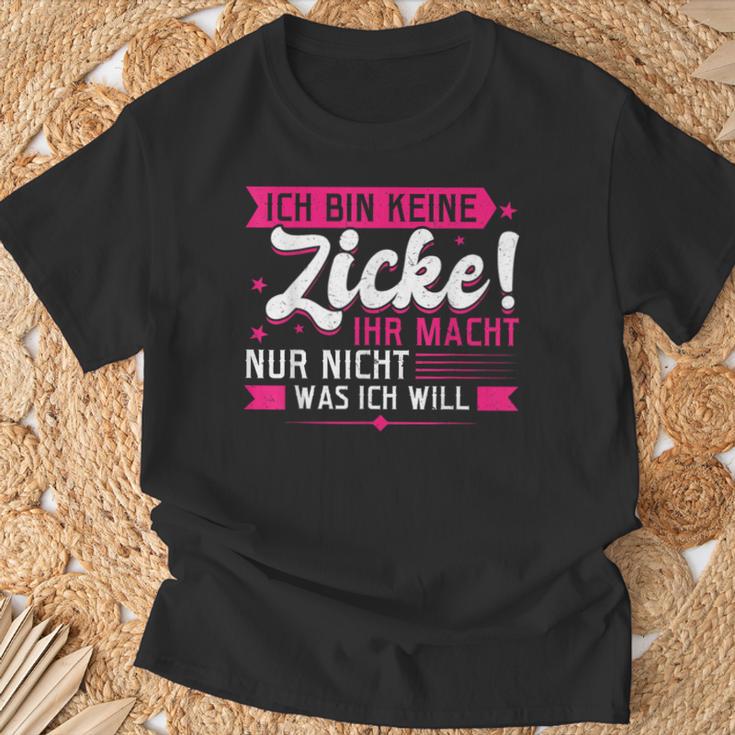 With Ich Bin Keine Zicke T-Shirt Geschenke für alte Männer