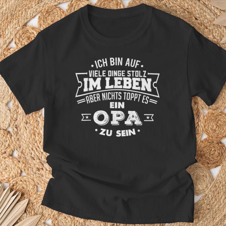 Ich Bin Stolz Grandpa Zu Sein Grandfather T-Shirt Geschenke für alte Männer