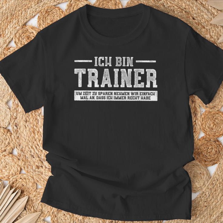 Ich Bin Trainer Ich Habe Recht I Coaching T-Shirt Geschenke für alte Männer