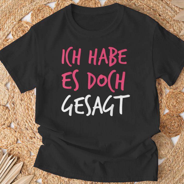 Ich Habe Es Doch Gesagt I Told You So Auf Deutsch T-Shirt Geschenke für alte Männer