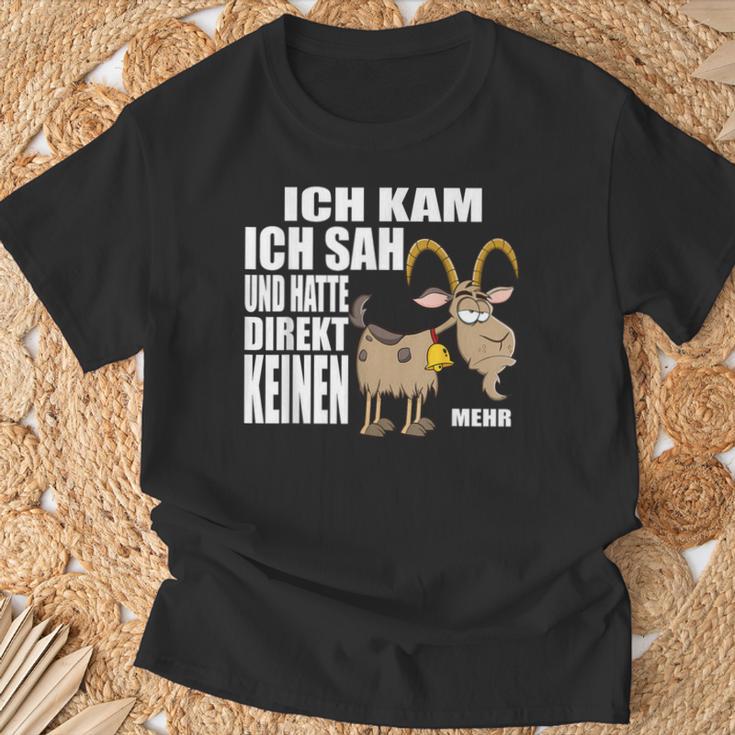 Ich Kam Sah Und Hatte Direkt Kein Bock Mehr Kein Antrieb T-Shirt Geschenke für alte Männer