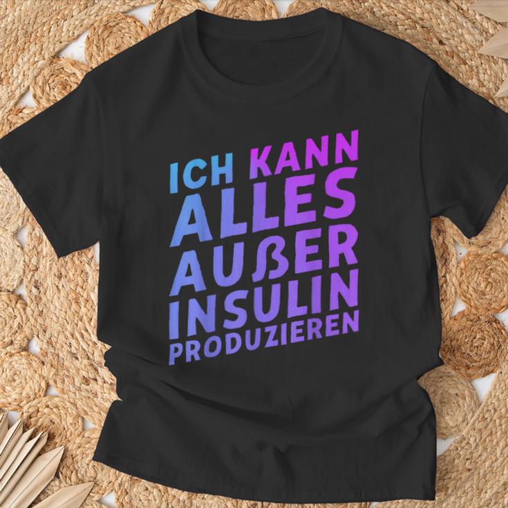 Ich Kann Alles Außer Insulin Produzieren T-Shirt Geschenke für alte Männer