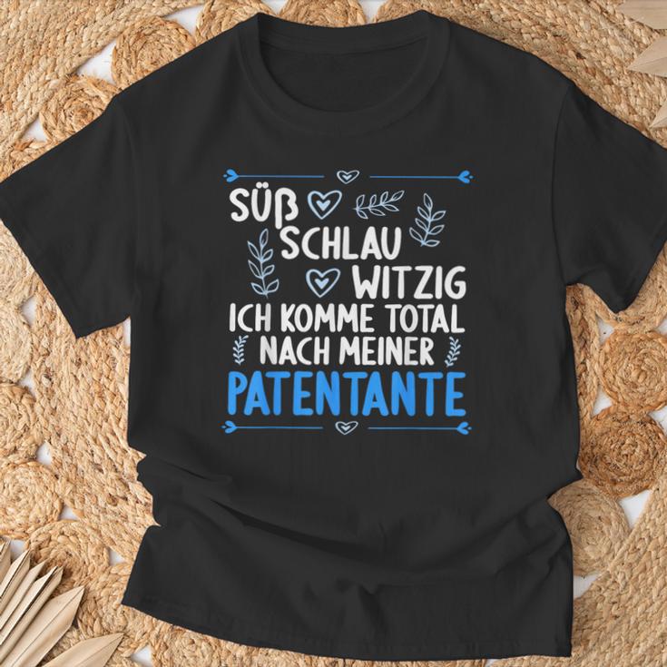 Ich Komme Totallnach Meiner Patentante Godson T-Shirt Geschenke für alte Männer