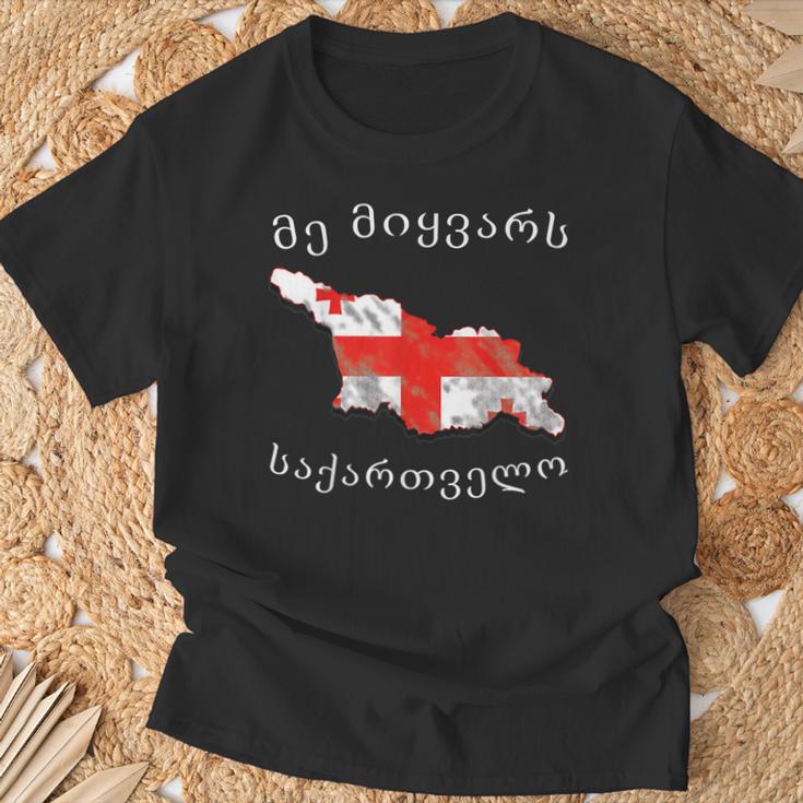 Ich Liebe Georgien T-Shirt Geschenke für alte Männer