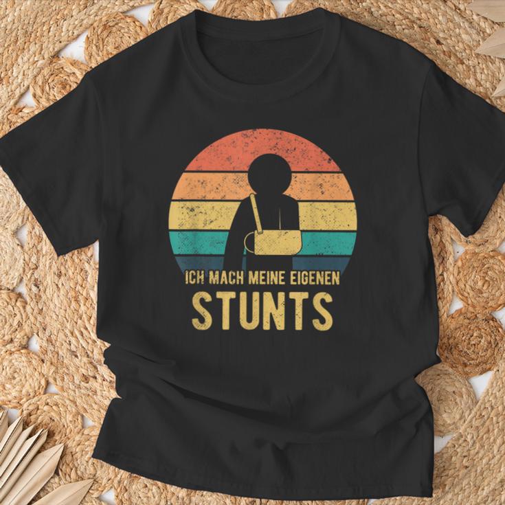 Ich Mache Meine Own Stunts Gipsarm T-Shirt Geschenke für alte Männer