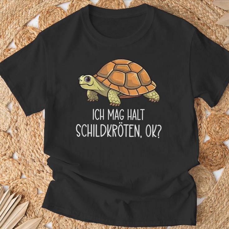 Ich Mag Halt Schildkröten Ok T-Shirt Geschenke für alte Männer