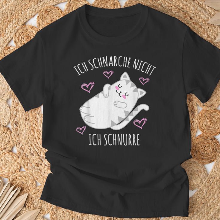 Ich Schnarche Nicht Ich Schnurre Saying Sleep Pyjama T-Shirt Geschenke für alte Männer