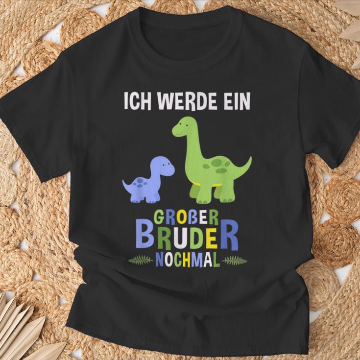 Ich Werde Ein Große Bruder Nochmal Dinosaur T-Shirt Geschenke für alte Männer