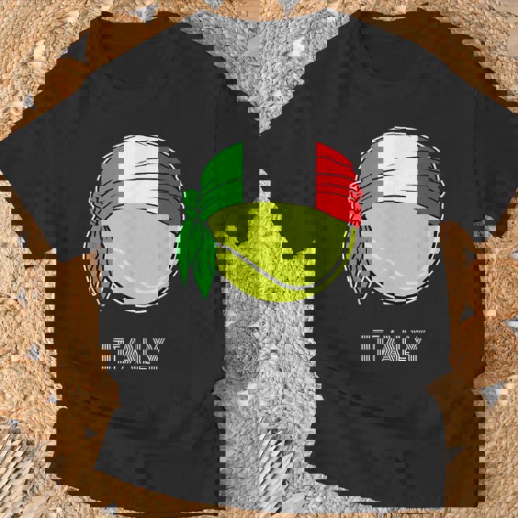 Italia De Tenis Para Hombre Para Jugadores Italianos Tenis Italianos Camiseta unisex Regalos para ancianos