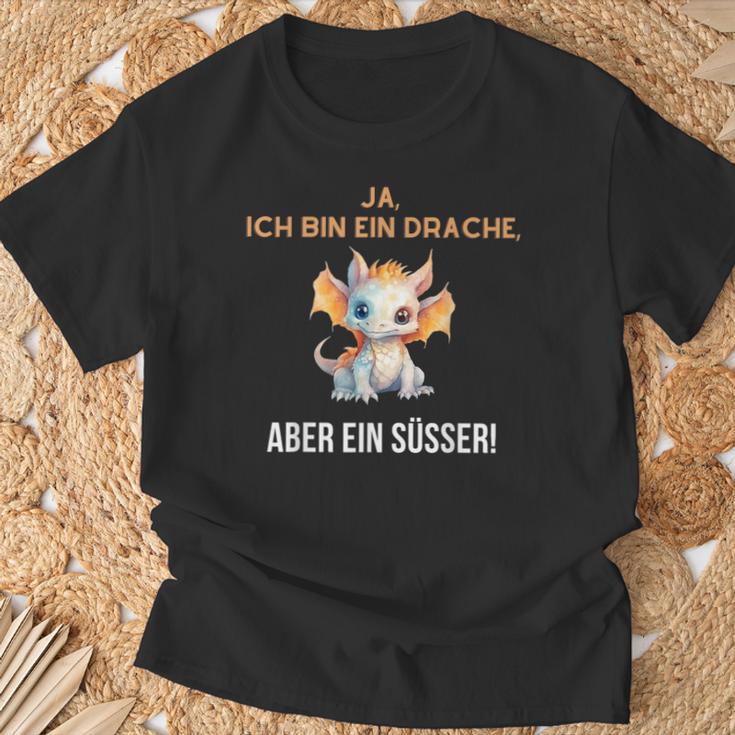 Ja Ich Bin Ein Drache Aber Ein Süsser T-Shirt Geschenke für alte Männer