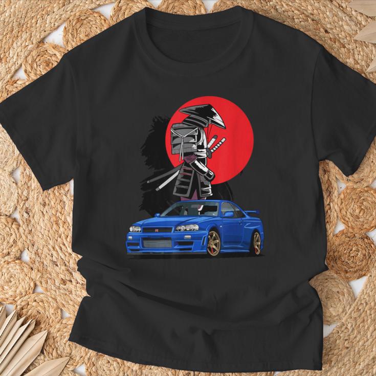 Jdm Skyline R34 Auto Tuning Japan Samurai Drift T-Shirt Geschenke für alte Männer