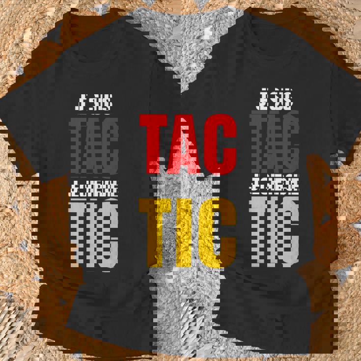 Je Suis Tac Je Cherche Tic Duo Tic Et Tac Deguisement Deux T-Shirt Cadeaux pour les vieillards