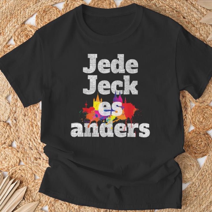 Jeder Jeck Es Anders Kölsches Grundgesetz Carnival In Cologne T-Shirt Geschenke für alte Männer