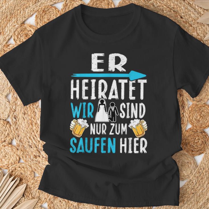 Jga Polterabend Poltern Stag Night T-Shirt Geschenke für alte Männer