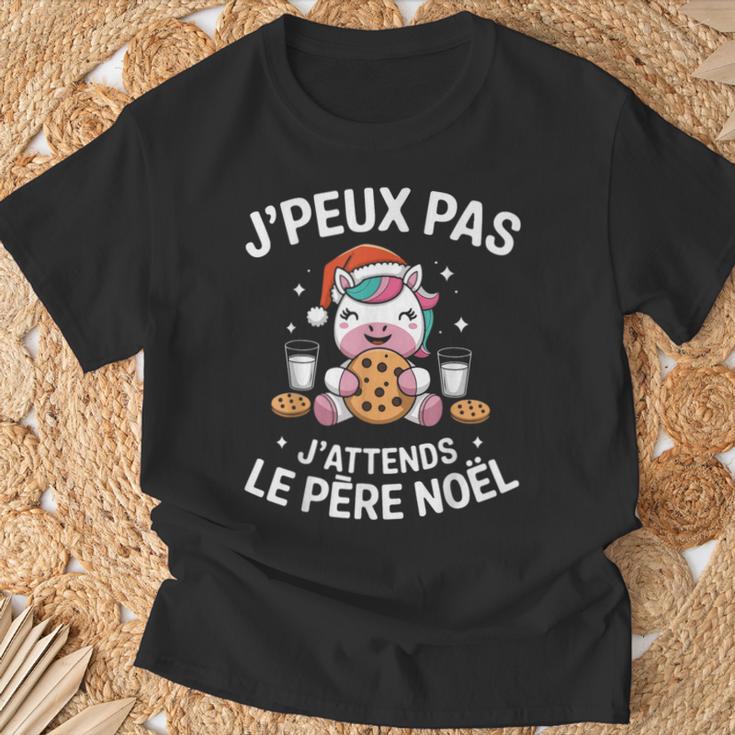 Débardeur Humoristique 'Licorne - J'peux Pas, J'attends Le Père Noël' - Cadeau Drôle Pour Noël, Anniversaire - Homme, Femme, Enfant