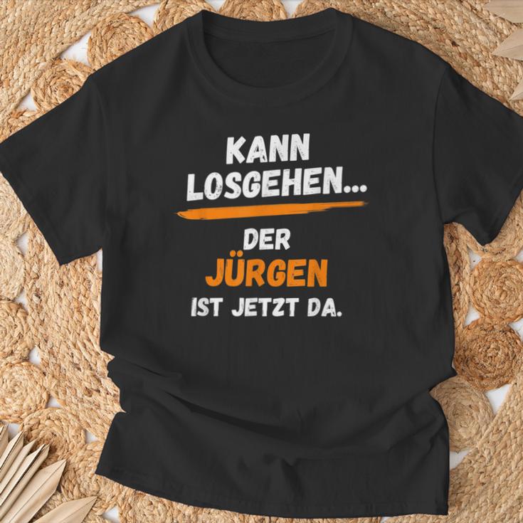 Jürgen Saying First Name Kann Losgehen T-Shirt Geschenke für alte Männer