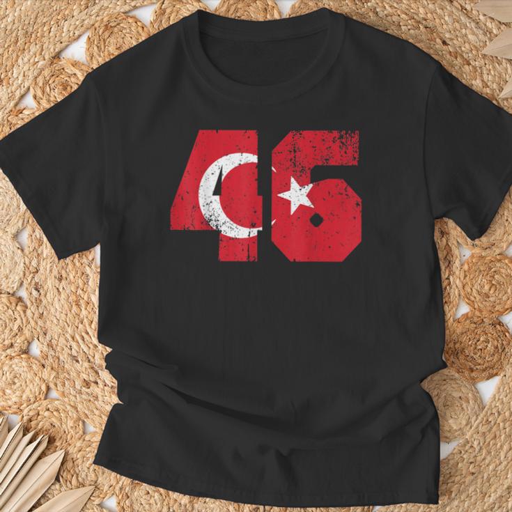 Kahramanmaras 46 Memleket Turkish Flag T-Shirt Geschenke für alte Männer